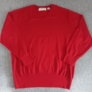 Orvis V-Neck Cashmere/ Cotton Sweater
